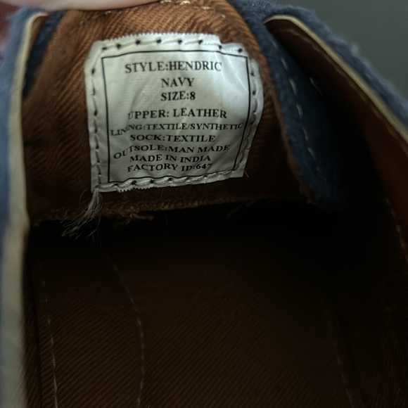 Steve Madden Blue Leather Hendrick Ankle Chukka Size 8 - Picture 8 of 11